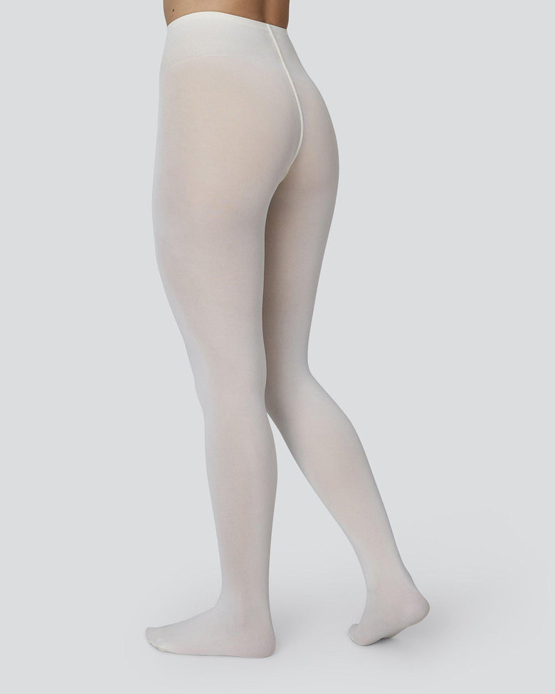 The Olivia Premium Tights in Ivory by Swedish Stockings