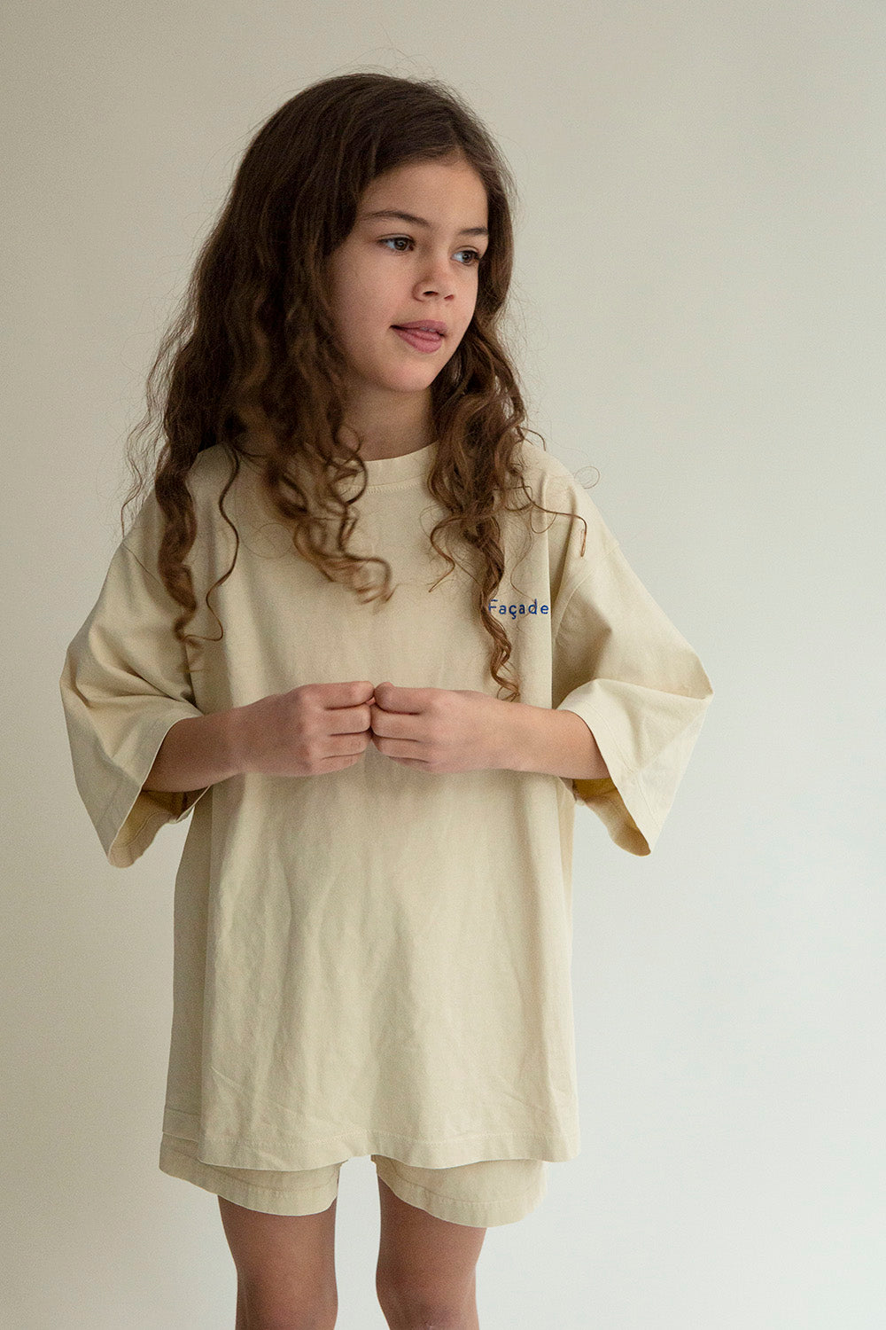 Façade Ishi Wide Short Sleeve Tee in Butter