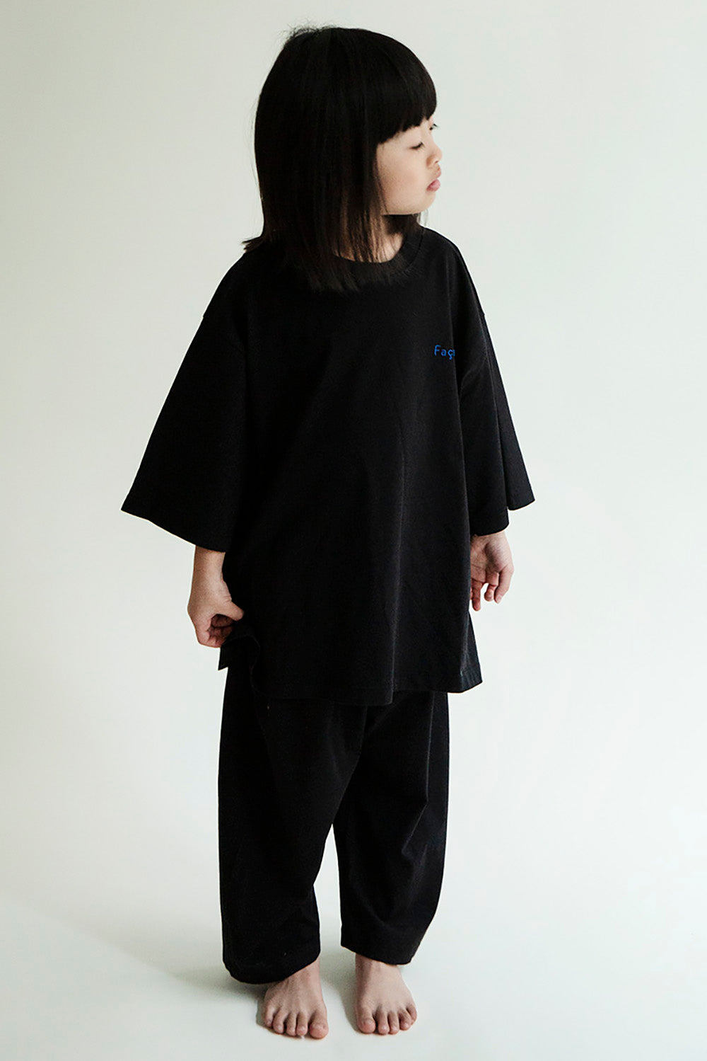 Façade Savane Wide Pants in Black