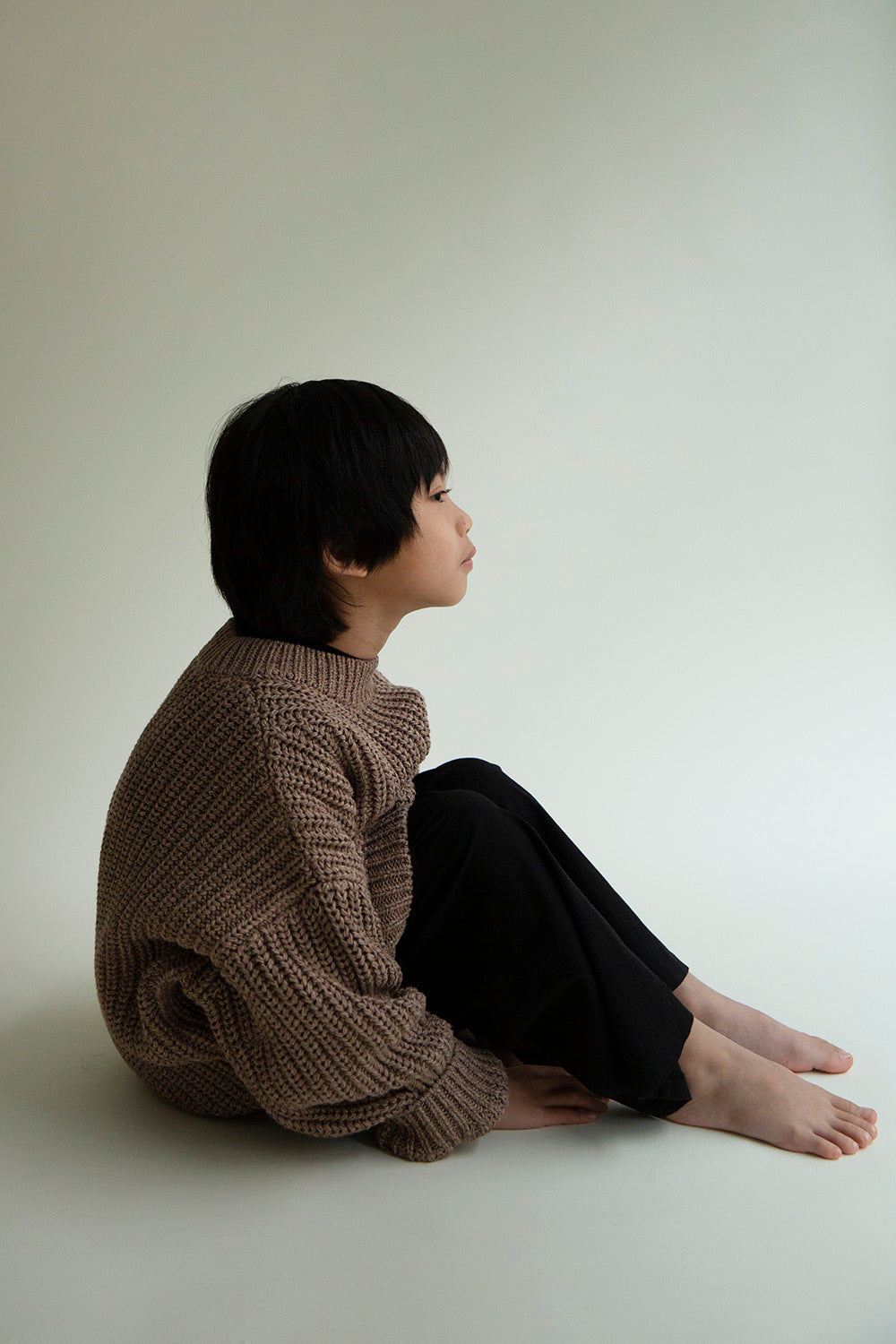 Façade Nuage Knitted Sweater in Brown