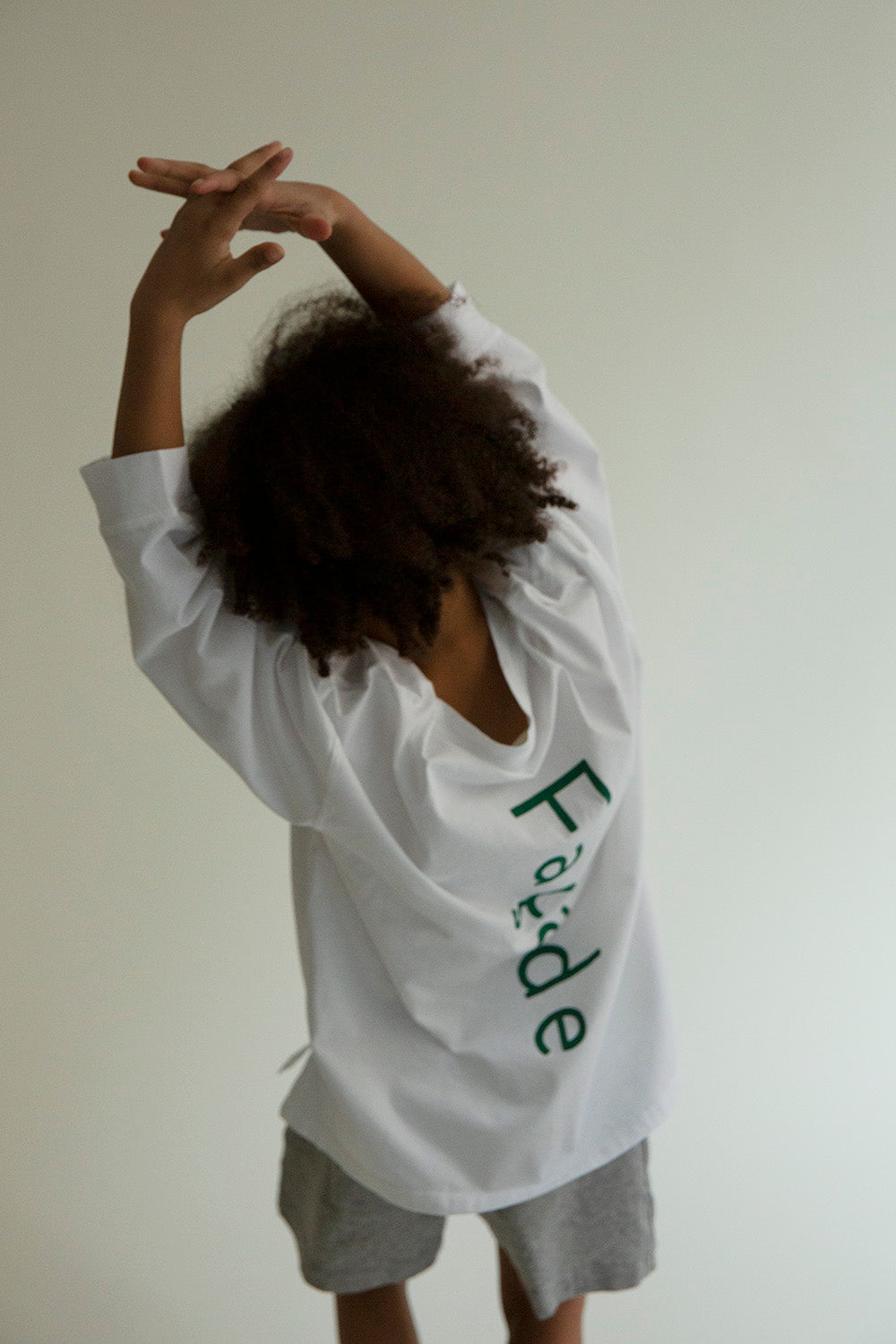 Façade Cuff Long Sleeve Tee in White