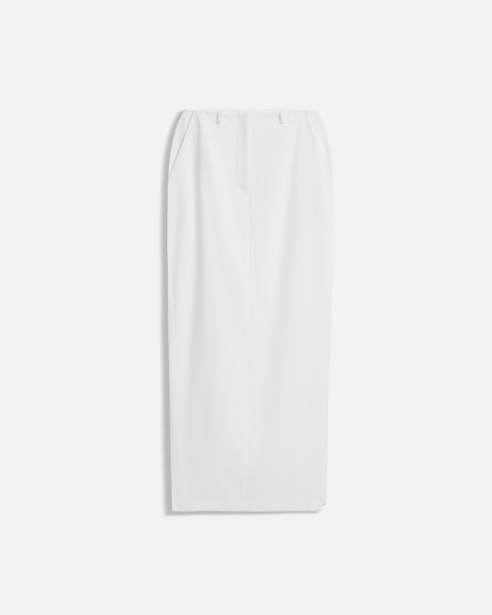 The Sharp Maxi Skirt in White by Bevza