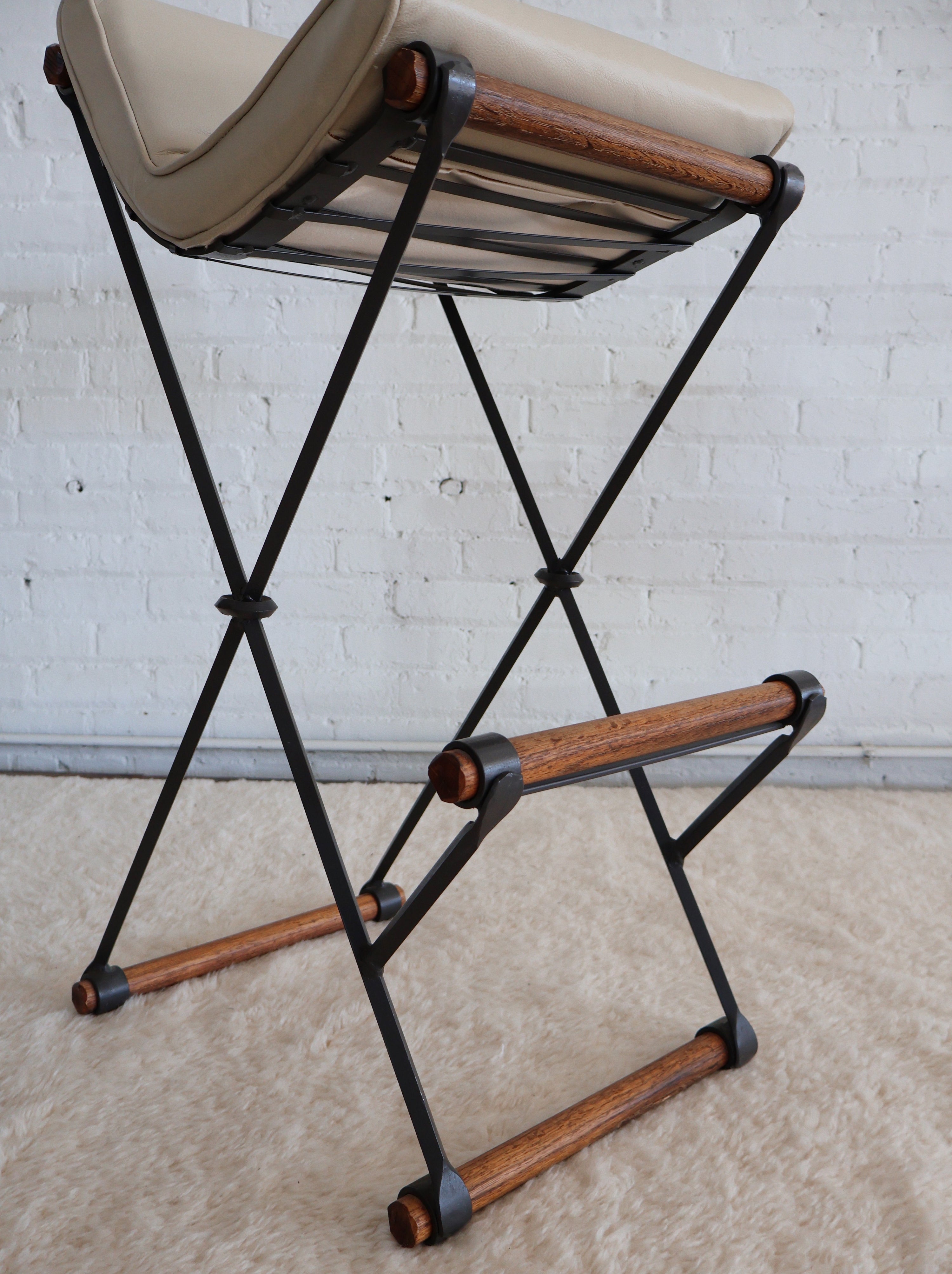 The Vintage Cleo Baldon Iron & Wood Barstools