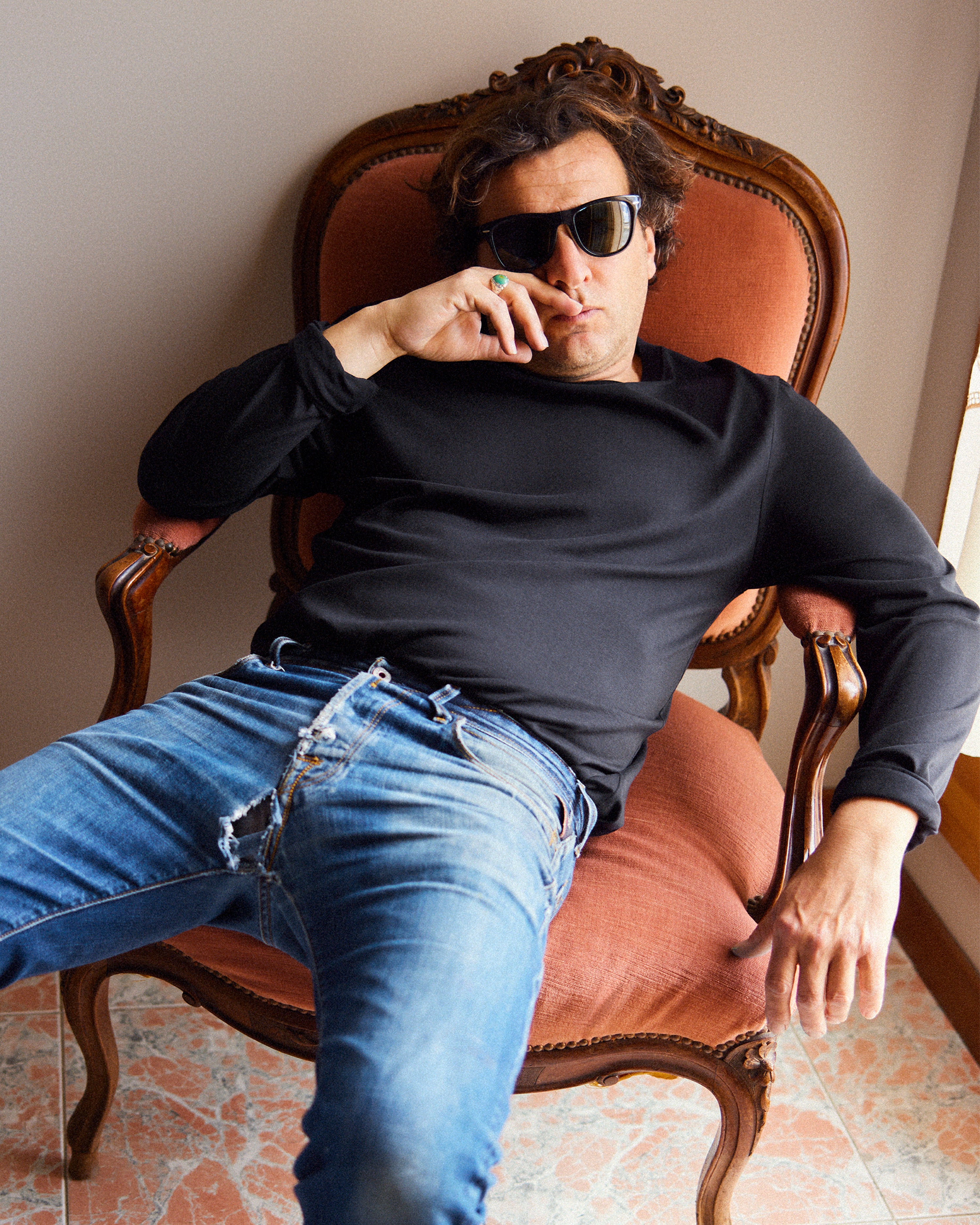 The Midweight Long Sleeve T-Shirt in Black by CDLP