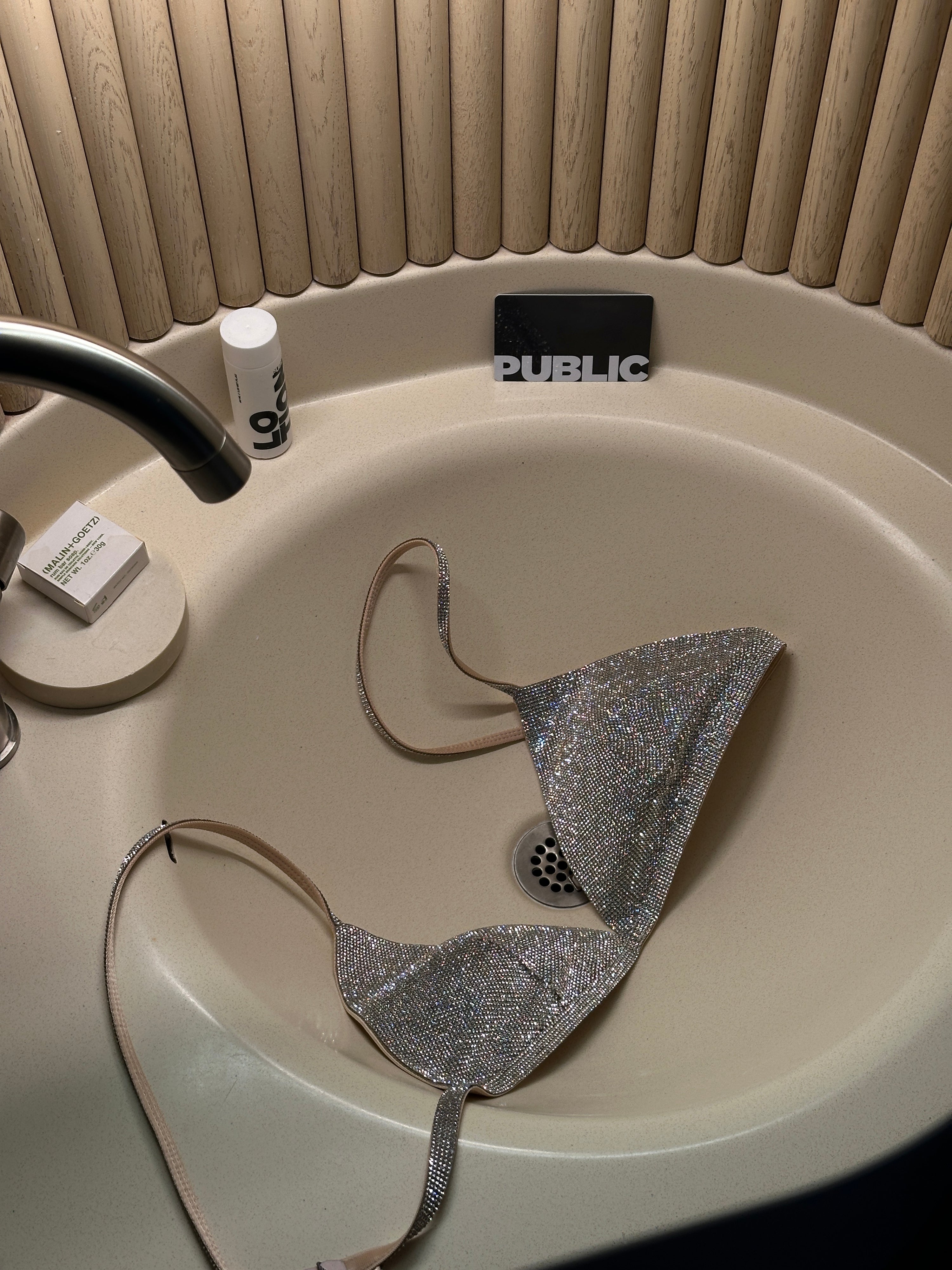 The Triangle Bra in Crystal by Nué