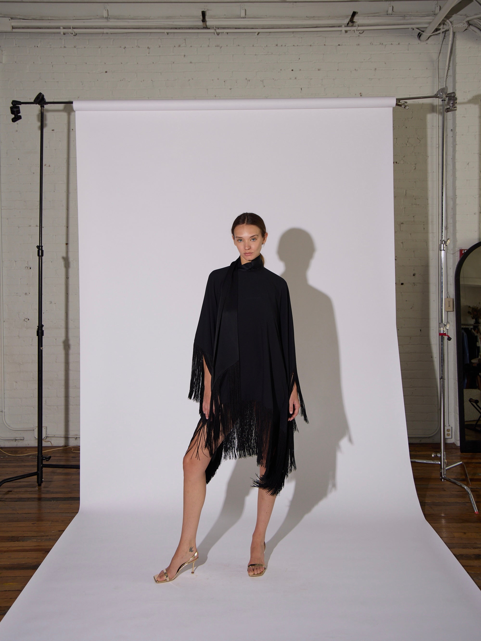 The Piccolo Mrs Ross Kaftan in Black by Taller Marmo