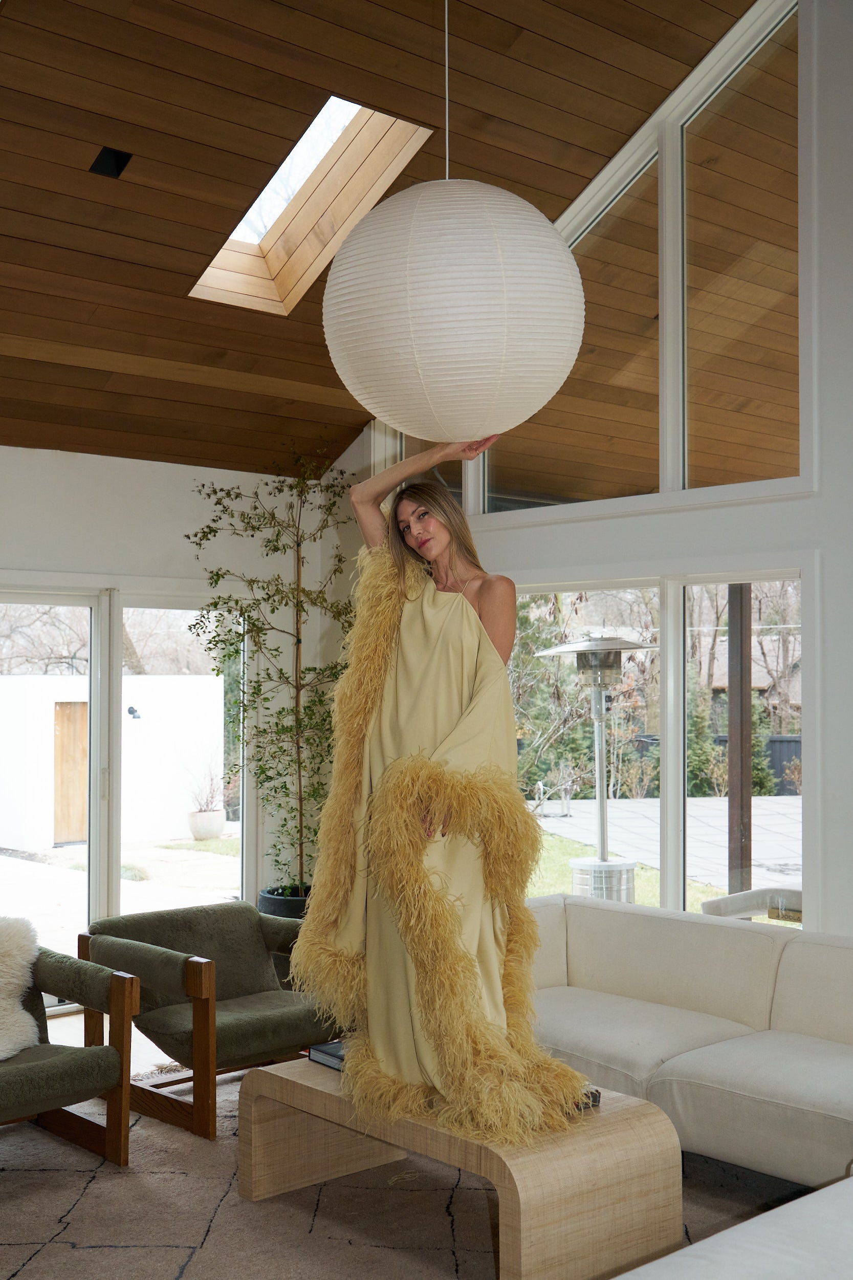 The Extravaganza Kaftan In Pergamena by Taller Marmo