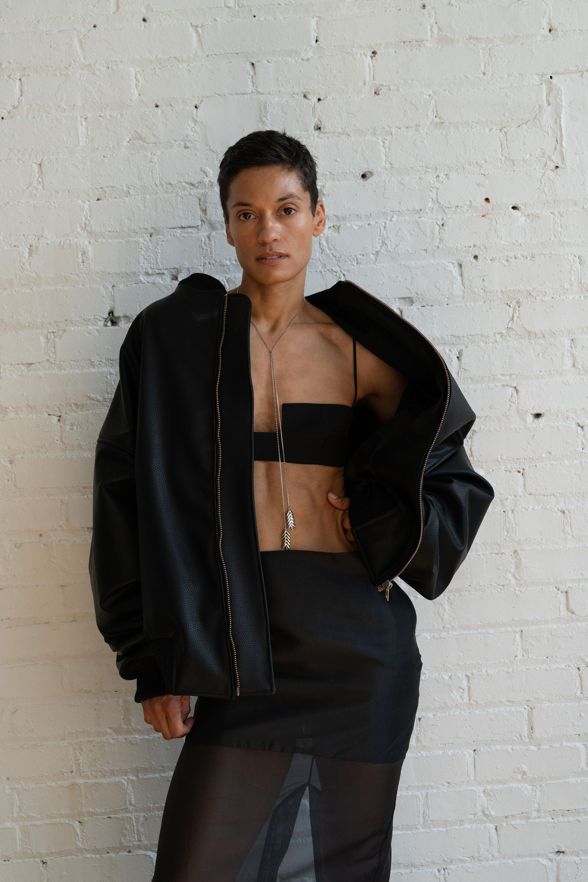 The Black Square Bra by Bevza