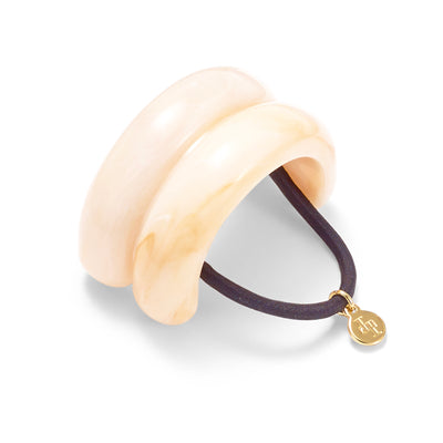 Lelet Marble Double Arch Pony Cuff in Peach