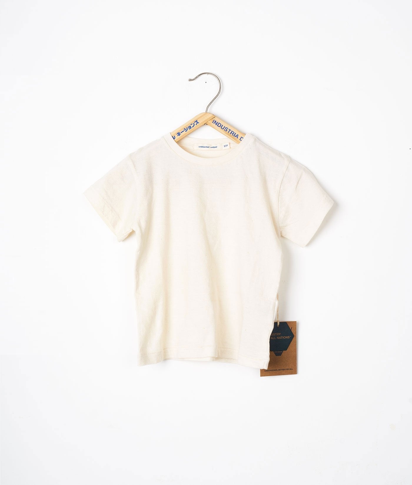 Industry of All Nations Kids Clean T-Shirt, Undyed