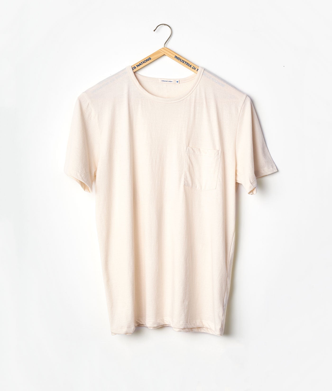 Industry of All Nations Clean Pocket T-Shirt, Undyed