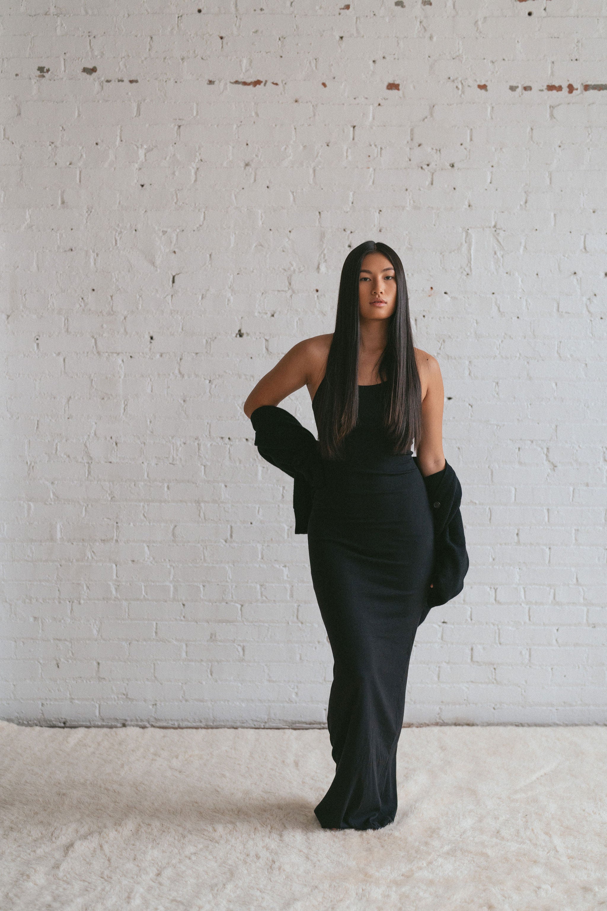 The Theodore Cardigan in Black by Éterne
