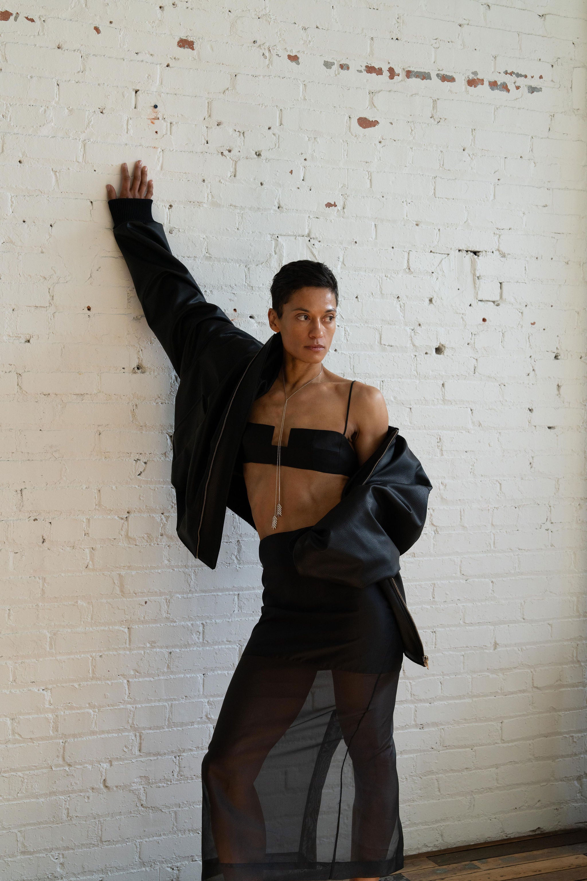 The Organza Skirt in Black by Studio Cut