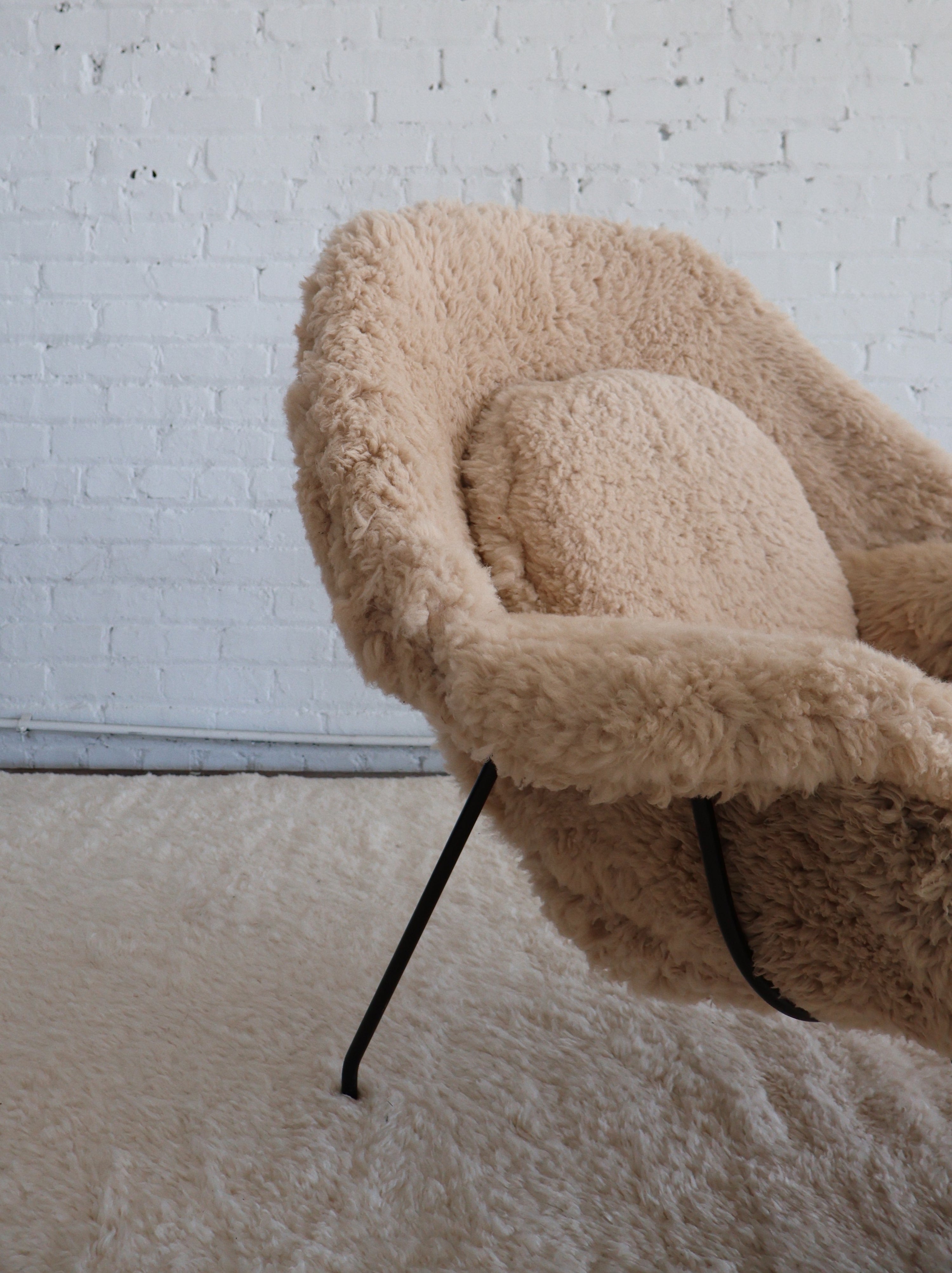 The Custom Eero Saarinen Sustainable Sheepskin Womb Chair