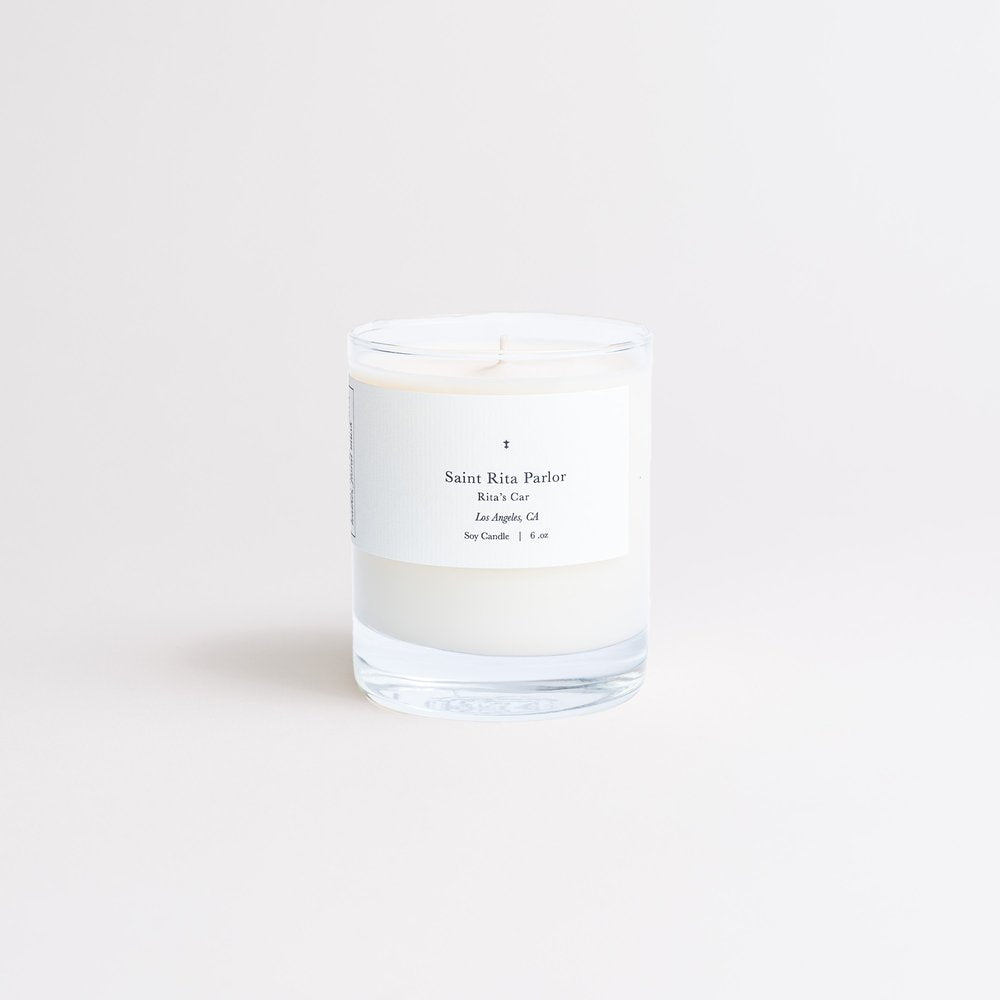 The Rita's Car Candle by Saint Rita Parlor