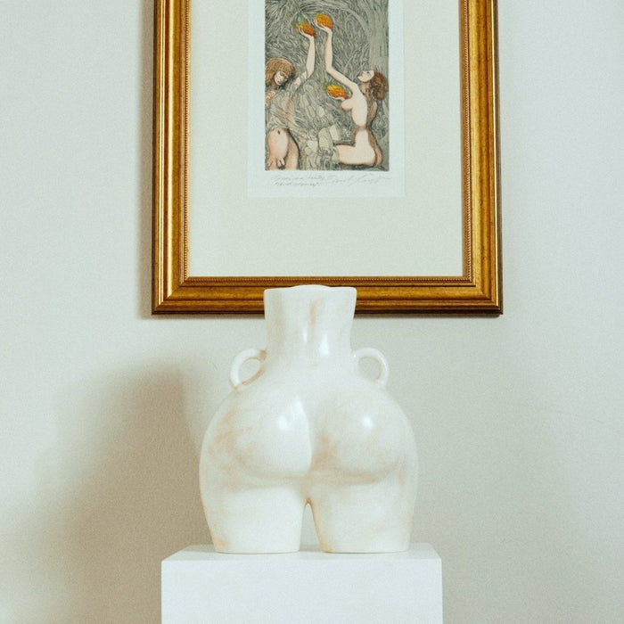 Anissa Kermiche Love Handles Vase in Speckled Beige