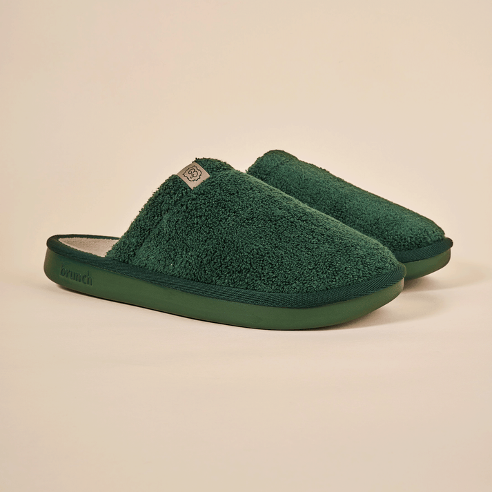 The L'Essentiel Slipper in Moss by Brunch – Blackbird Collection
