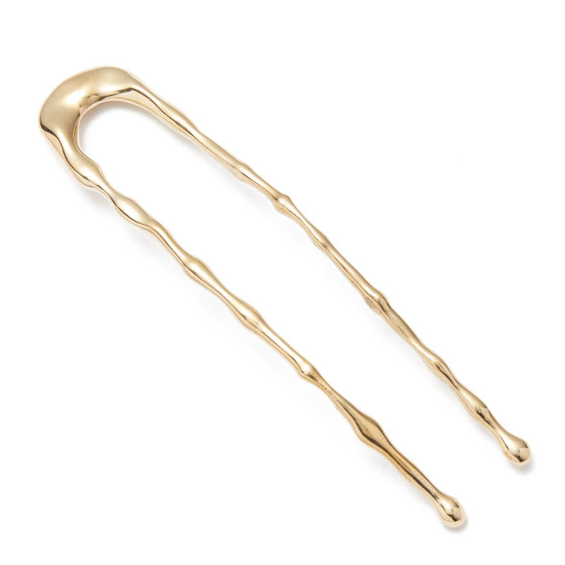Lelet Drip Glossy Hair Pin in Gold
