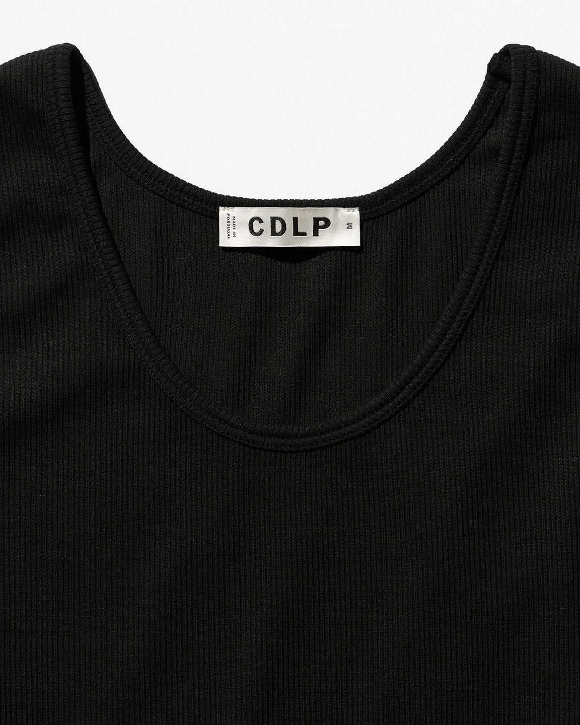 The Rib Tank Top in Black by CDLP