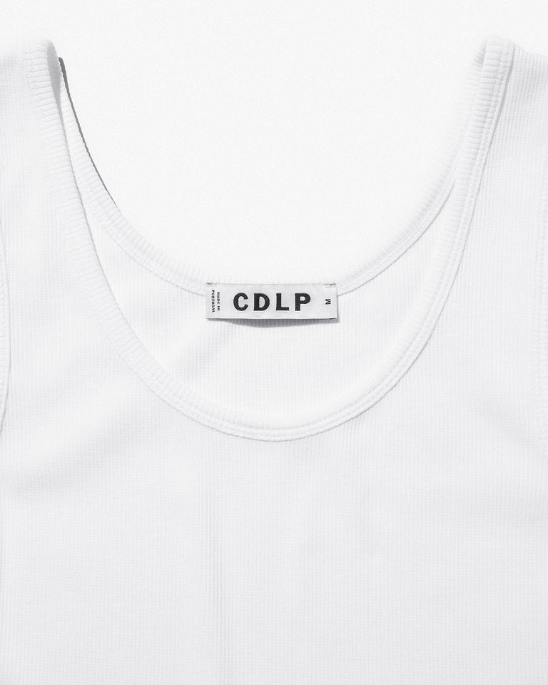 CDLP Women's Rib Tank Top in White