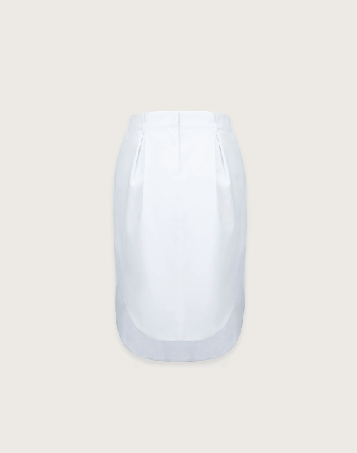 Bevza Tulip Skirt in White