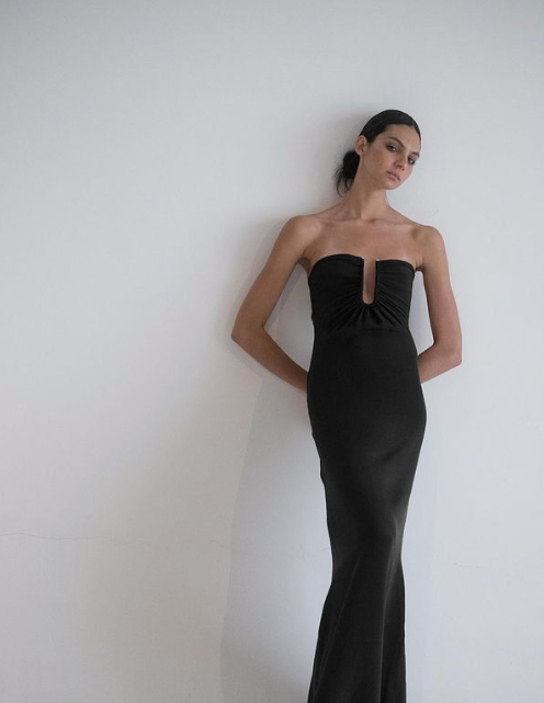 Carmen Llaguno Rhea Dress in Black