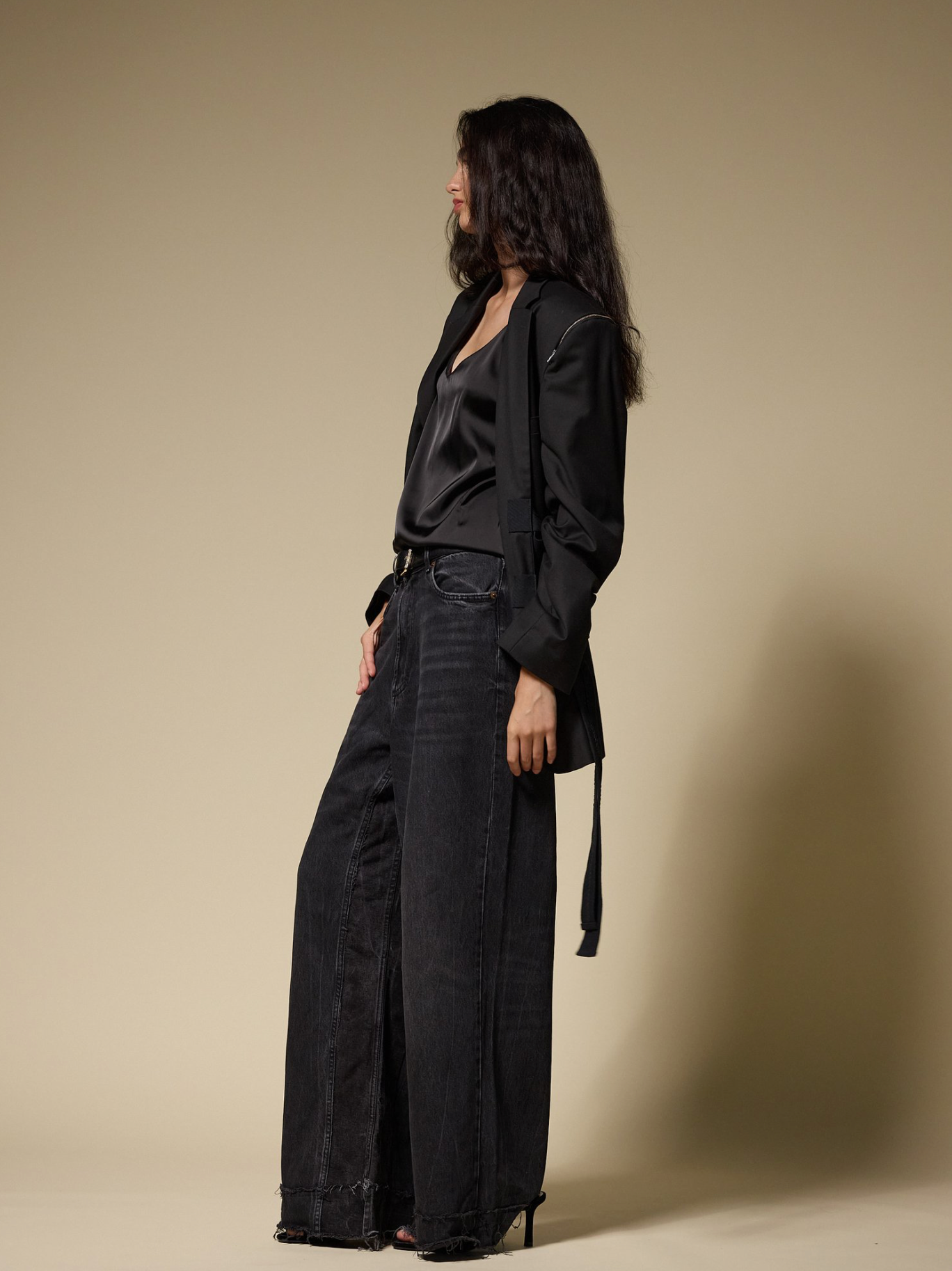 The Wide Leg Black Jeans by Studio Cut