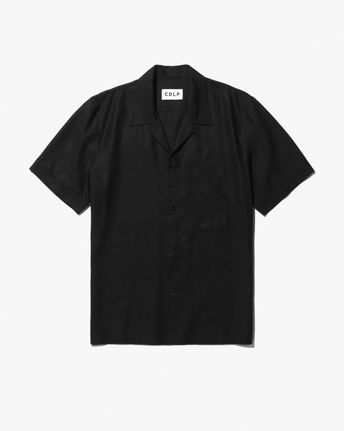 The Short Sleeve Pyjama Shirt in Black by CDLP