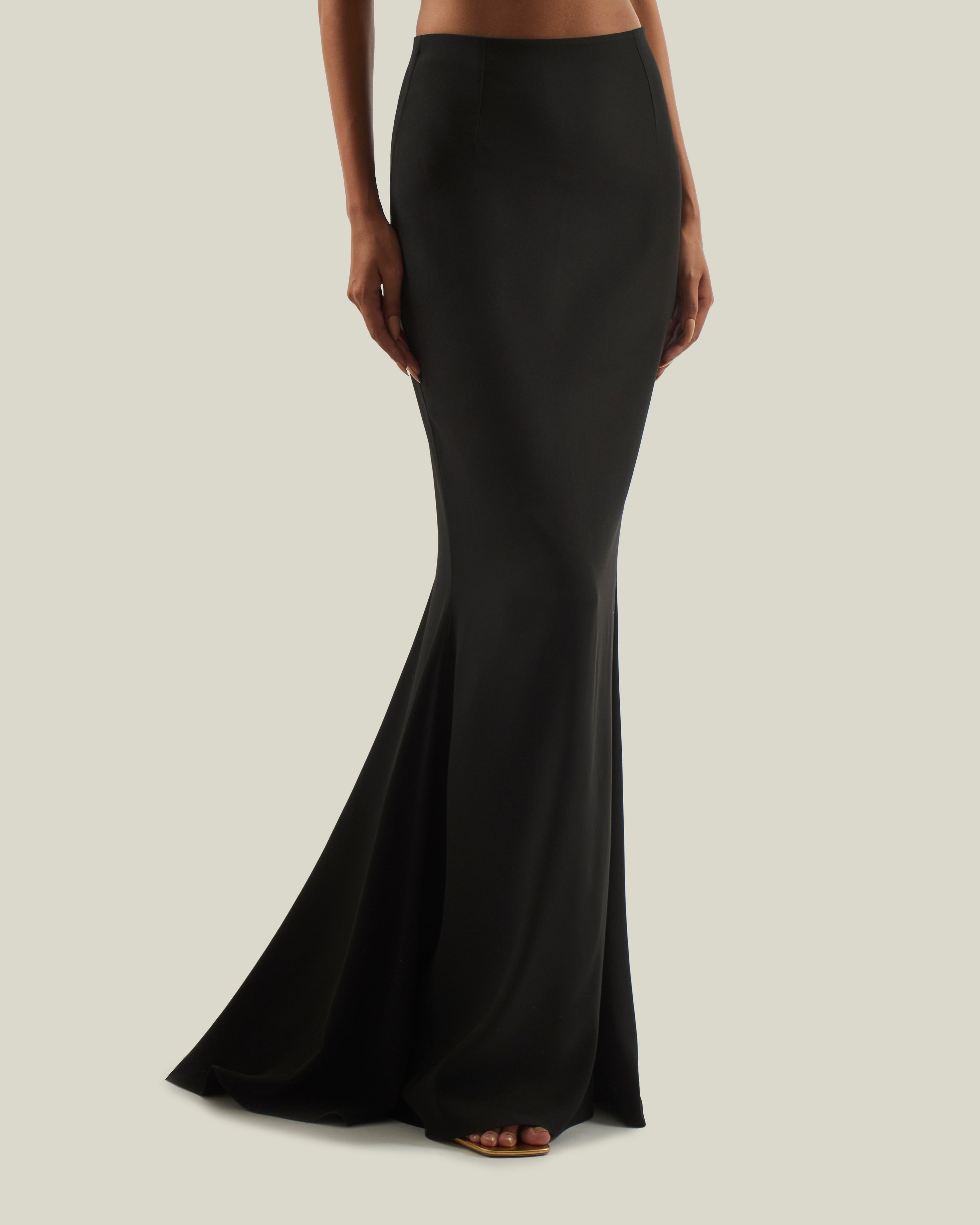 The Silver Screen Skirt in Black by Taller Marmo