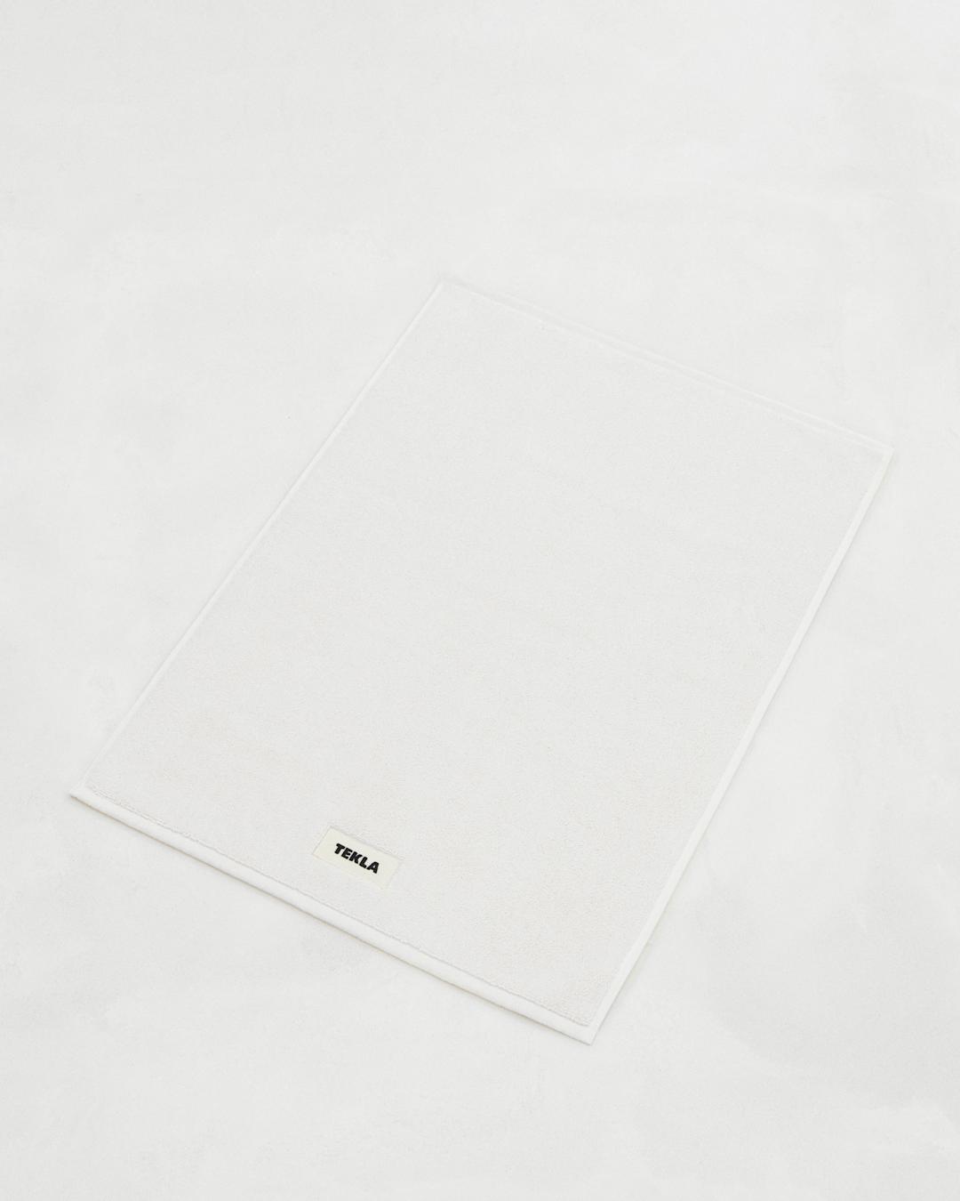 White Bath Mat by Tekla