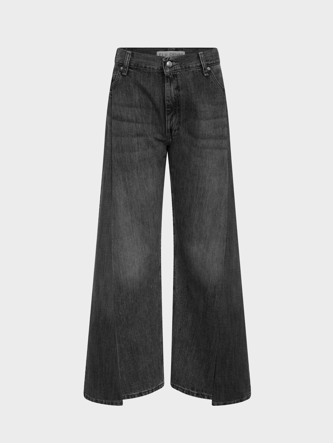 The Freya Wide Leg Jean in Charcoal Grey by ELV Denim