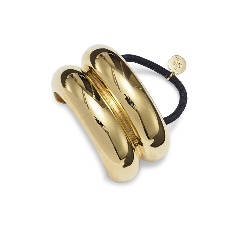 Lelet Glossy Double Arch Pony Cuff in Gold