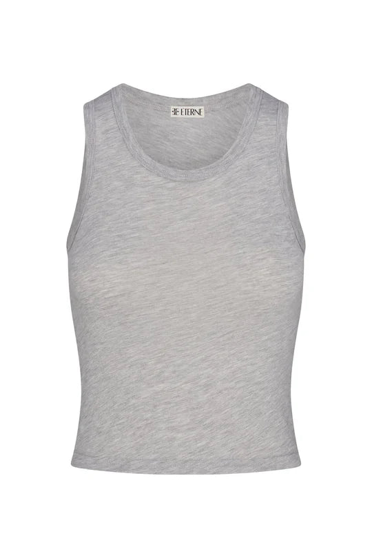 Éterne Fitted Tank in Heather Grey