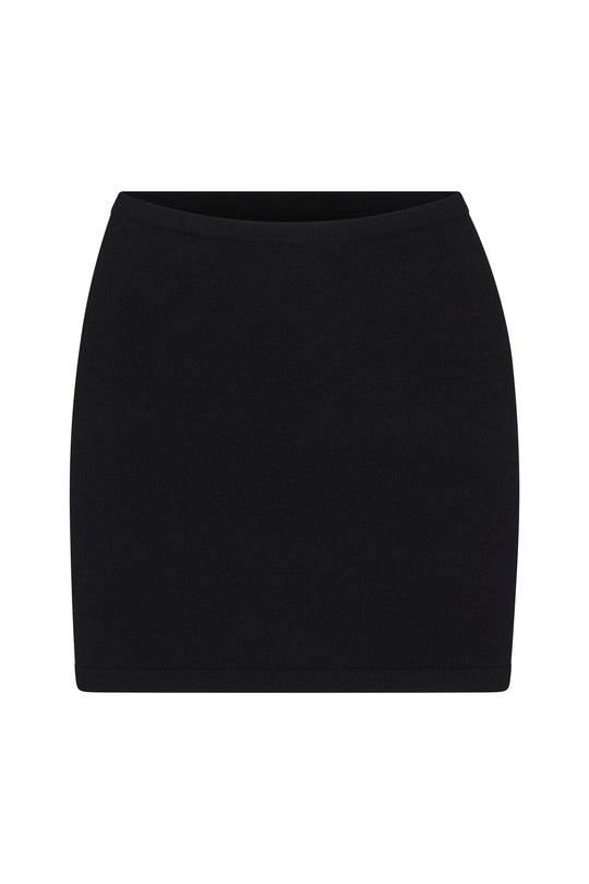 Éterne Luna Cashmere Skirt in Black