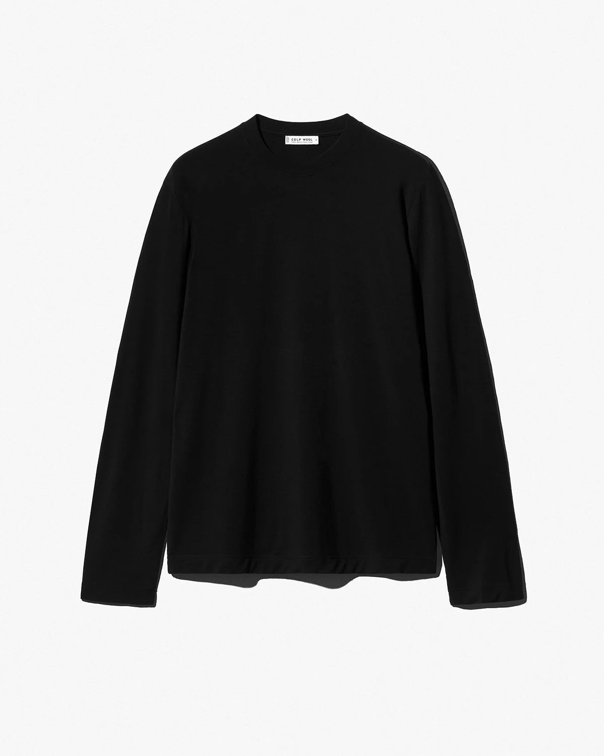 The Merino Wool Blend Long Sleeve T-Shirt in Black by CDLP
