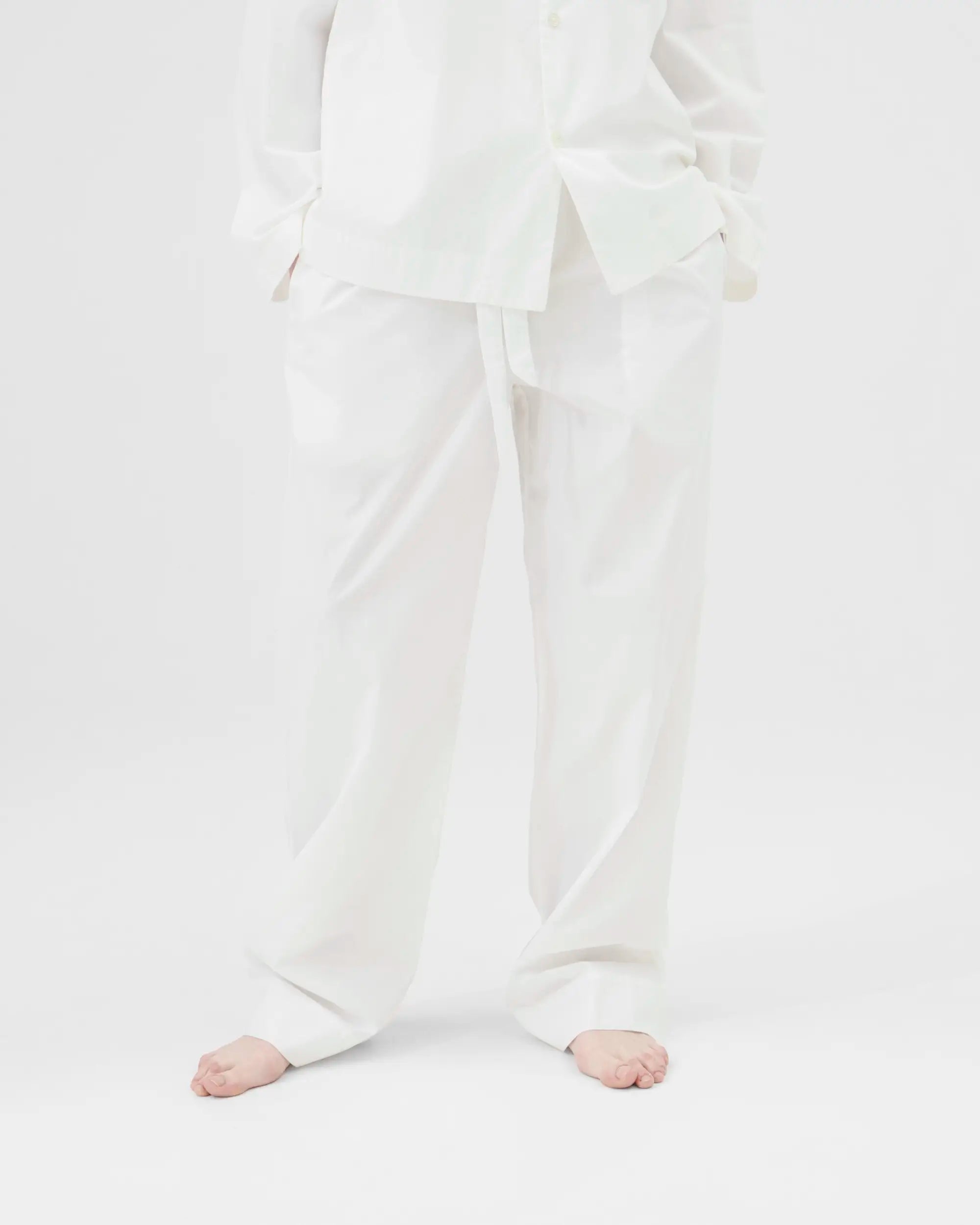 Tekla Poplin Pants in Alabaster White – Blackbird Collection