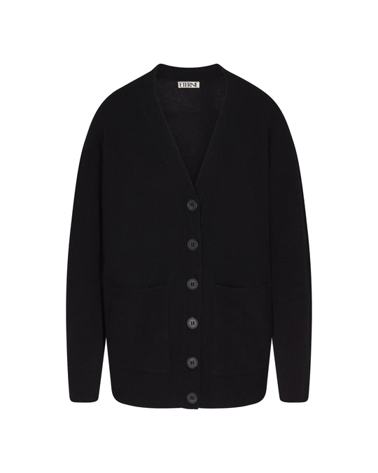 The Theodore Cardigan in Black by Éterne