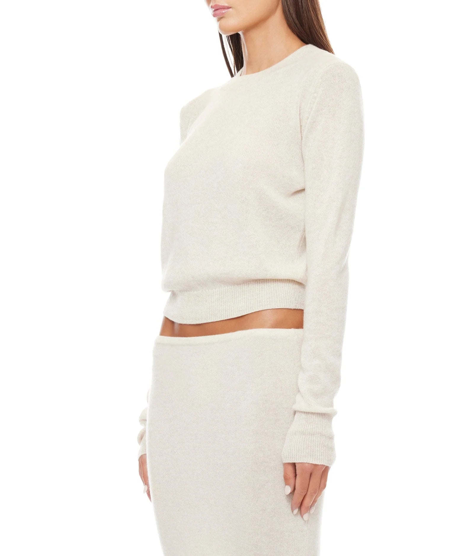 Éterne Francis Cashmere Sweater in Oatmeal