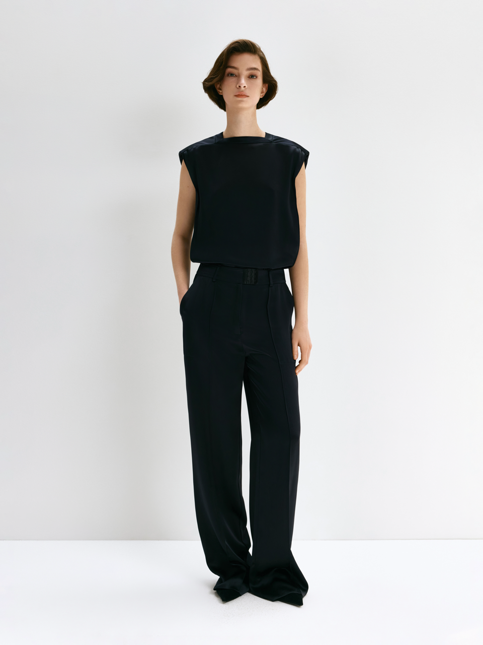 The Bra Closure Trousers in Black by Bevza