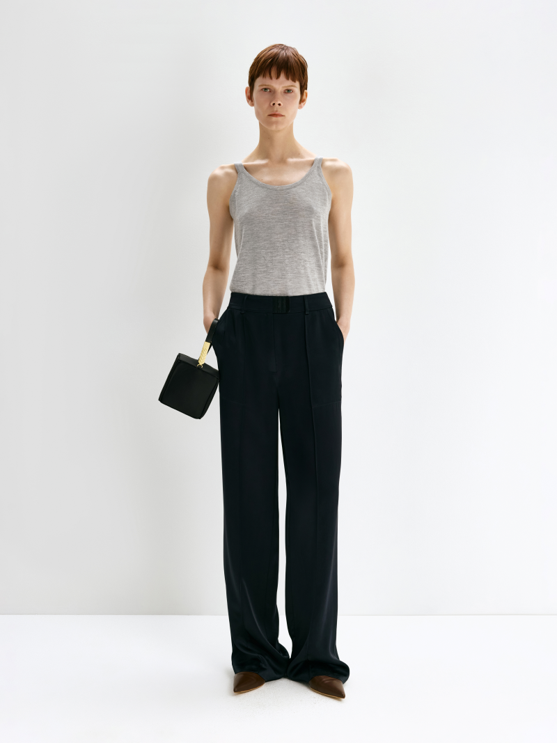 The Bra Closure Trousers in Black by Bevza