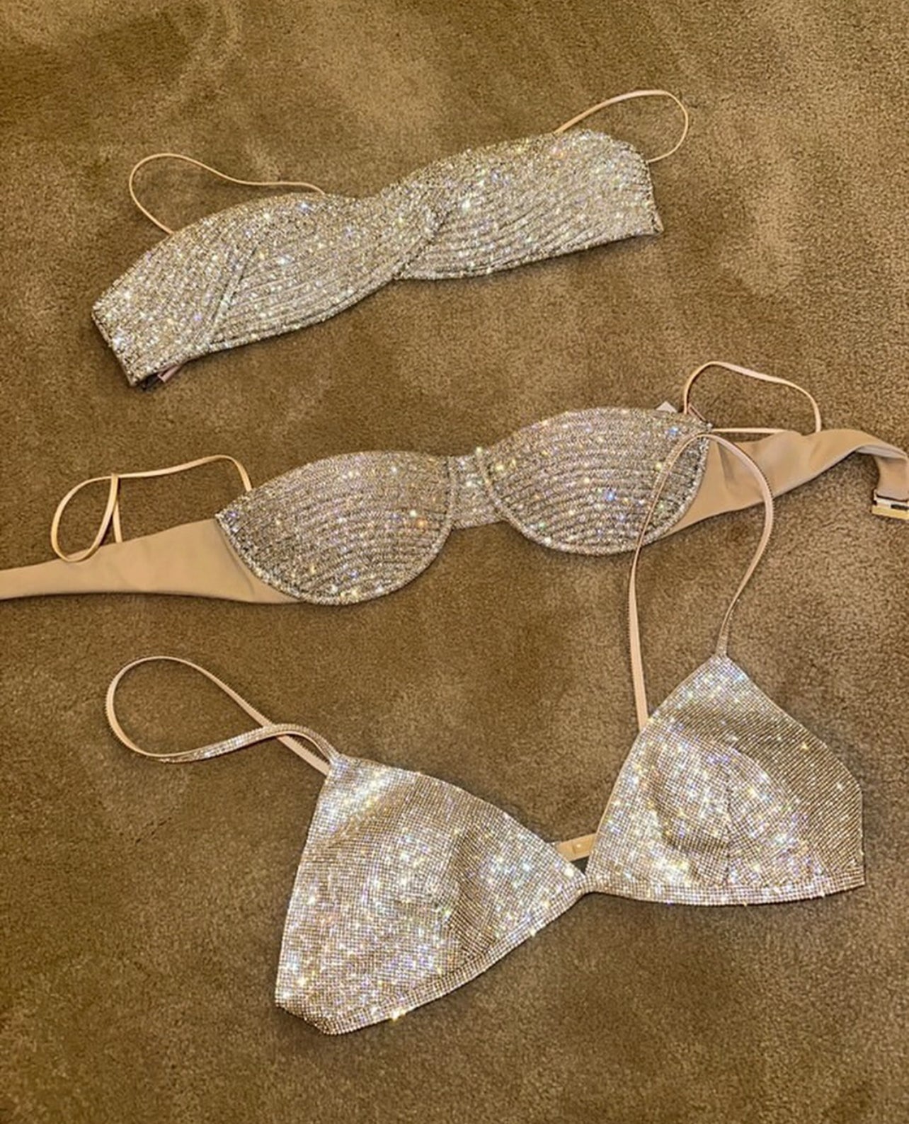 Nué Midnight Bra in Crystal