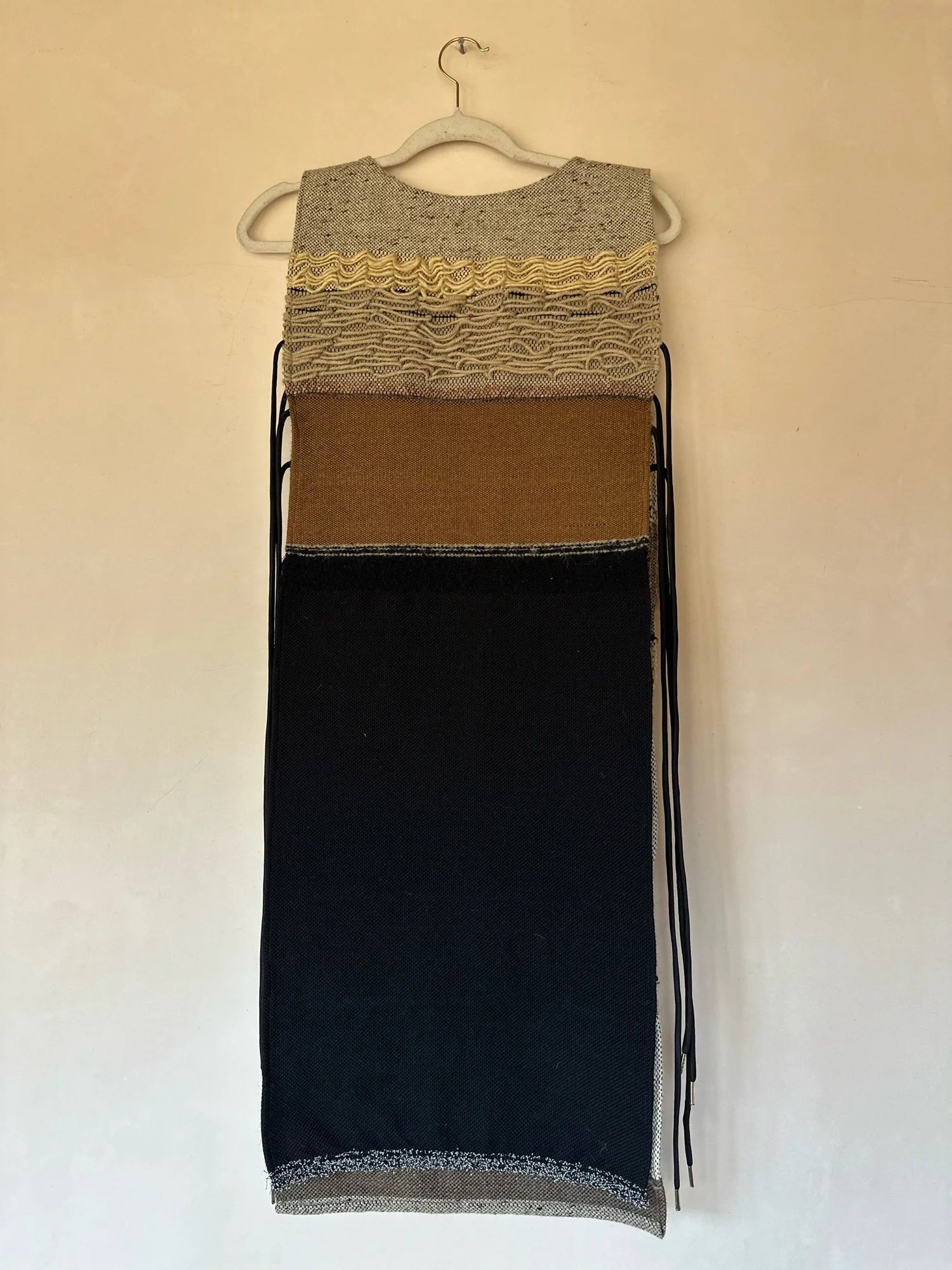 The Merino Ripples Tie Dress by Rhiannon Griego