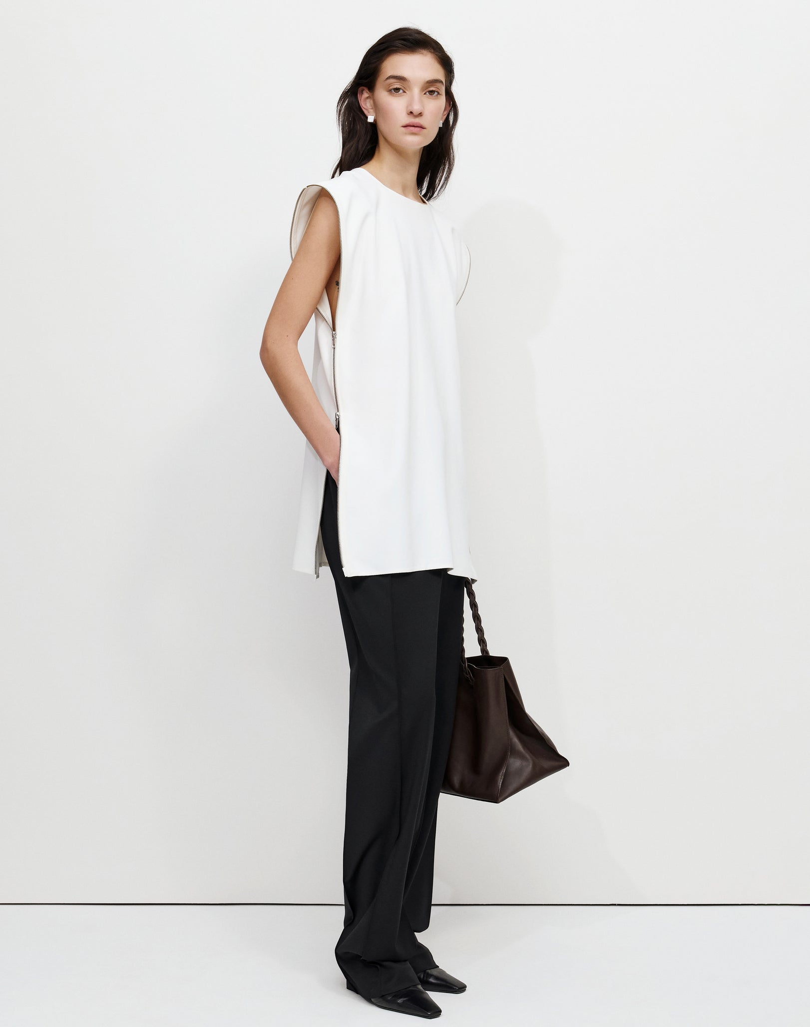 The Zipper Tunic Top by Bevza