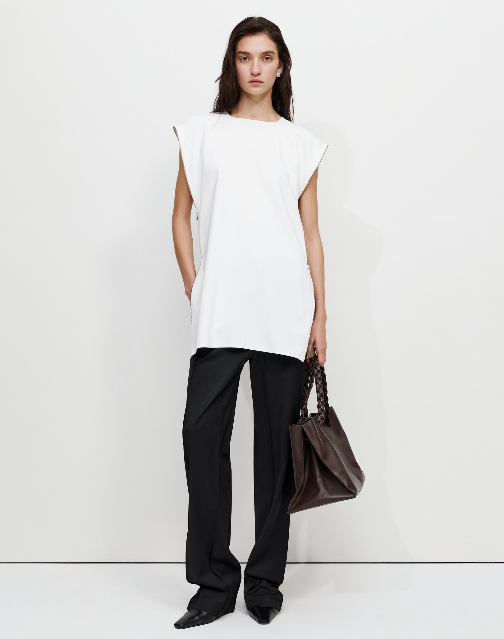 The Zipper Tunic Top by Bevza