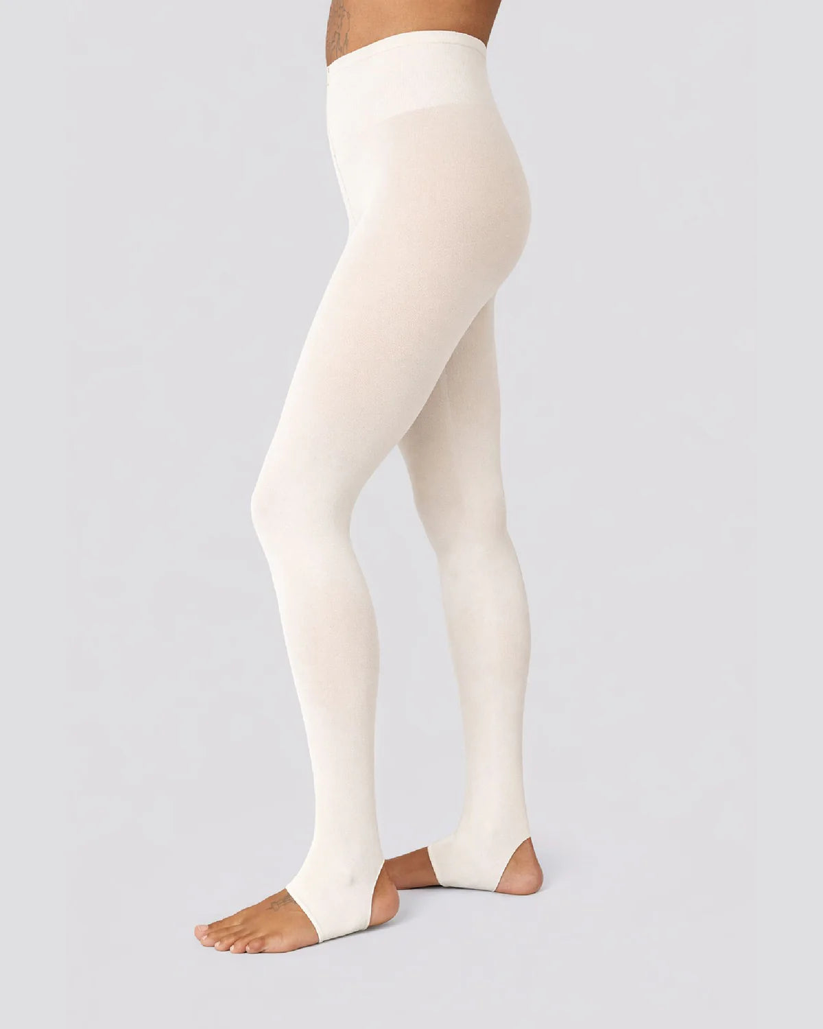 The Lia Stir-Up Leggings in Ivory by Swedish Stockings