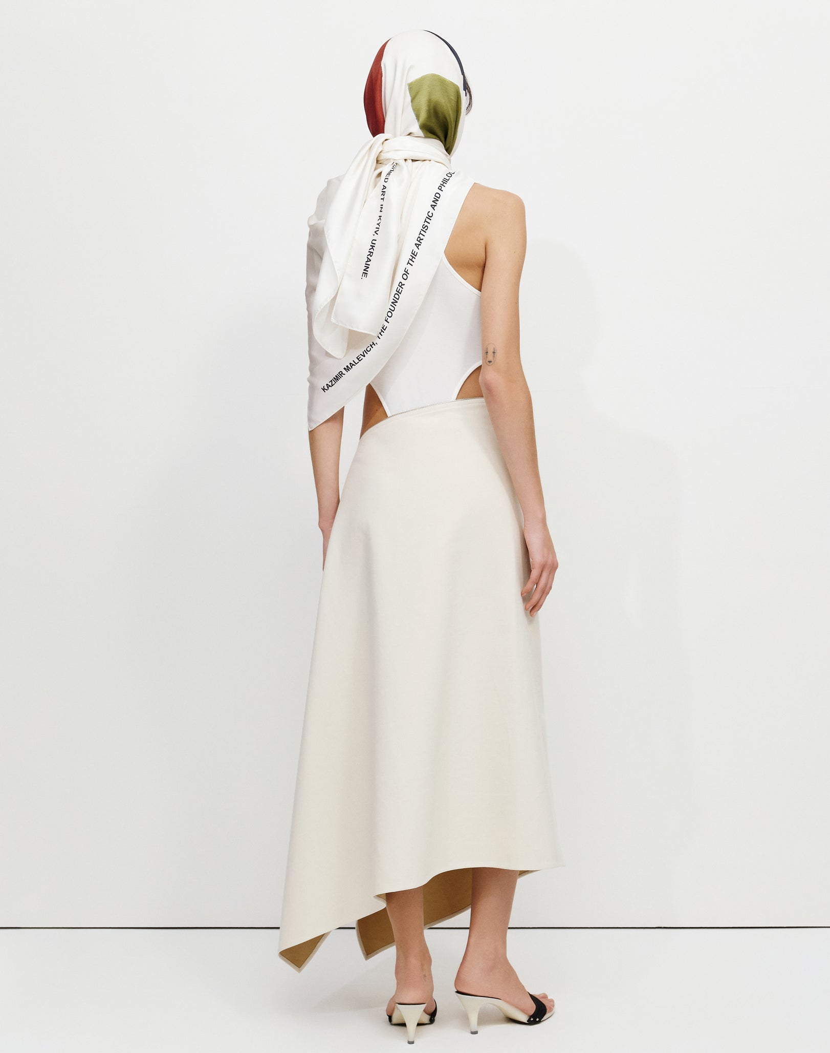 The Canvas Long Skirt by Bevza