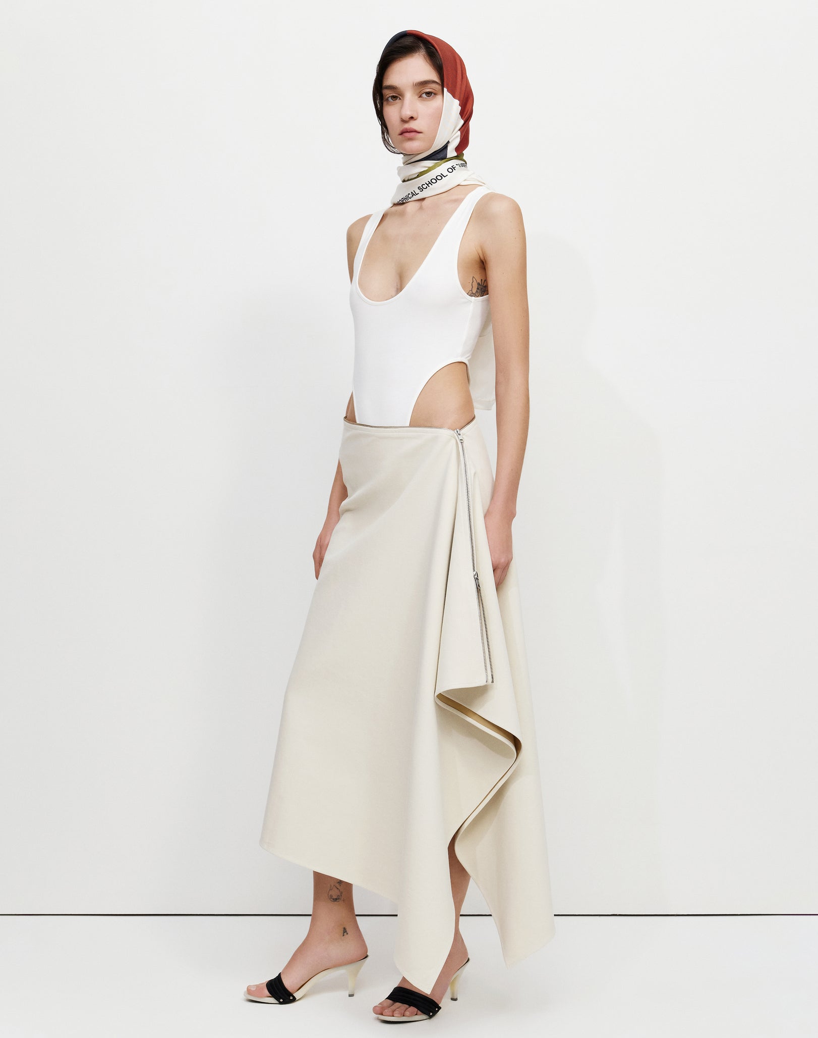 The Canvas Long Skirt by Bevza