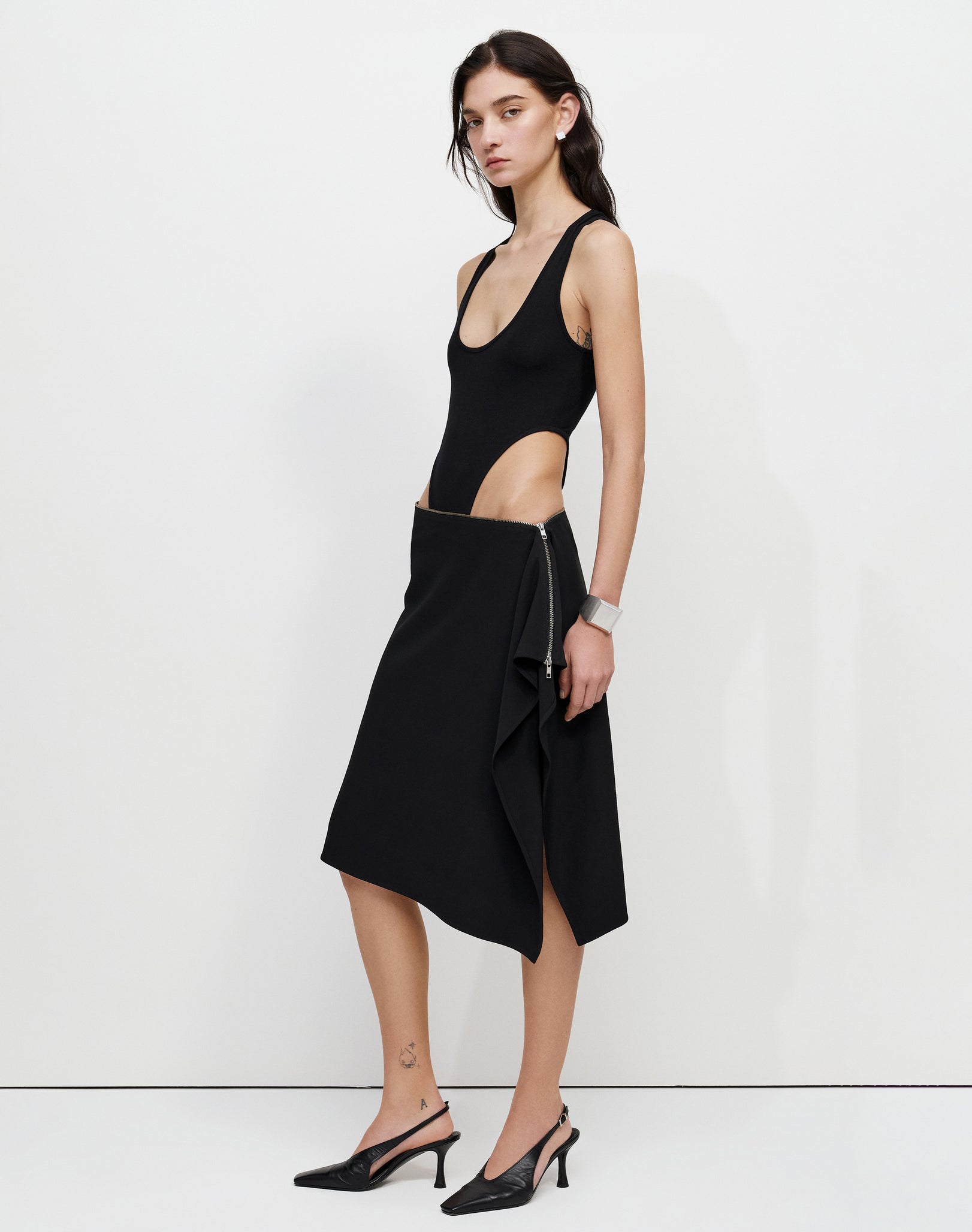 The Black Square Skirt by Bevza