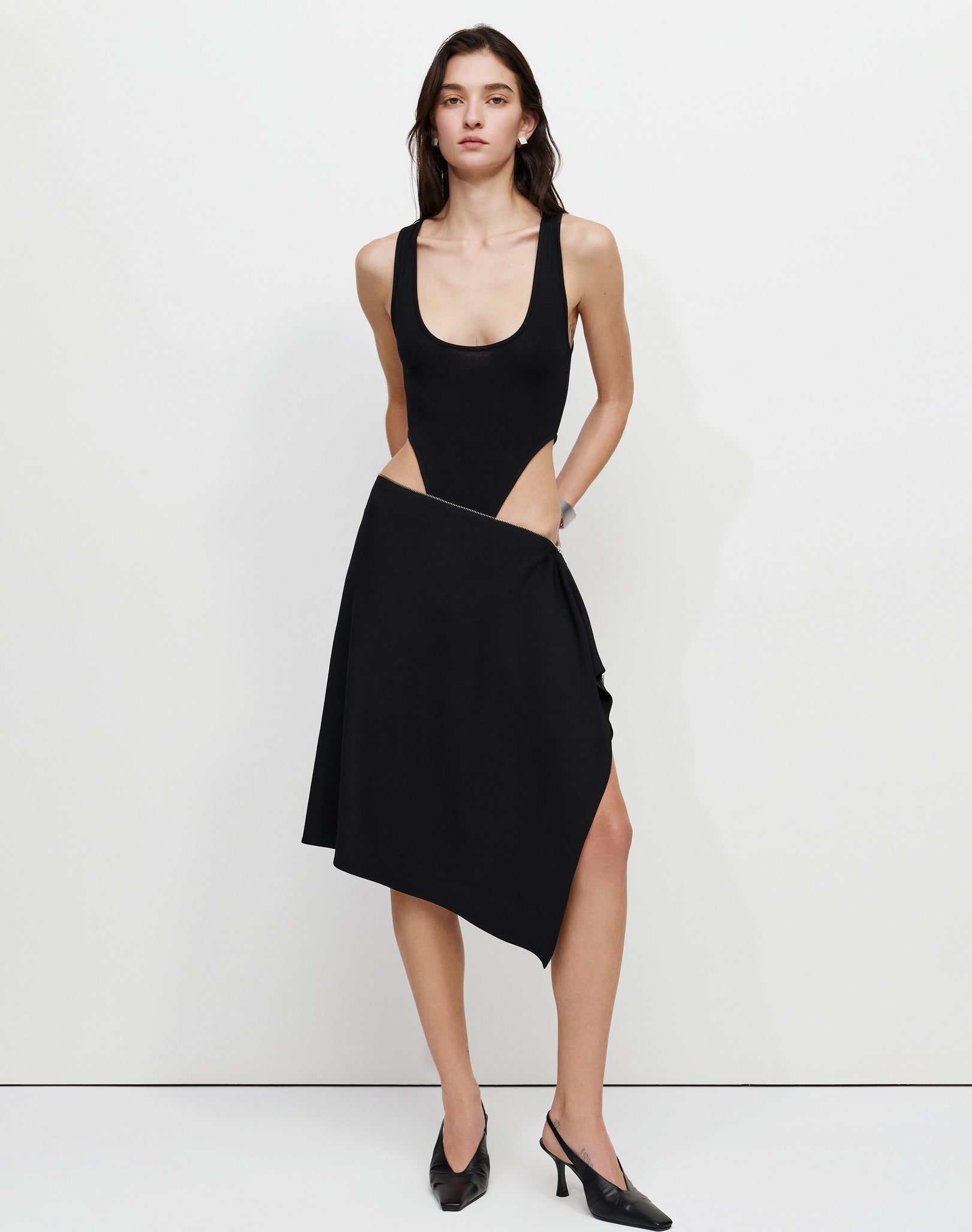 The Black Square Skirt by Bevza