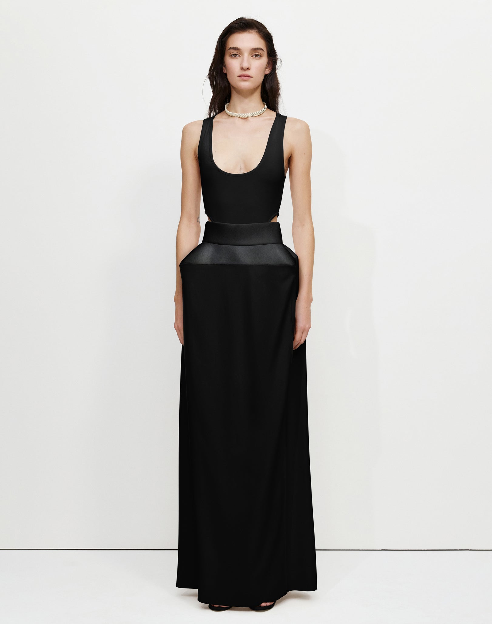 The Structured Skirt in Black by Bevza